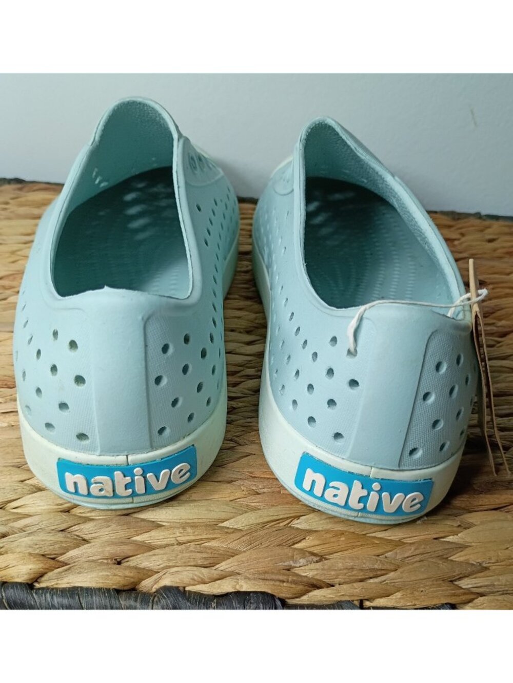 Native Unisex Jefferson Slip On Shoes W7/M5 Ocean Green Waterproof Outdoor READ - Picture 4 of 10